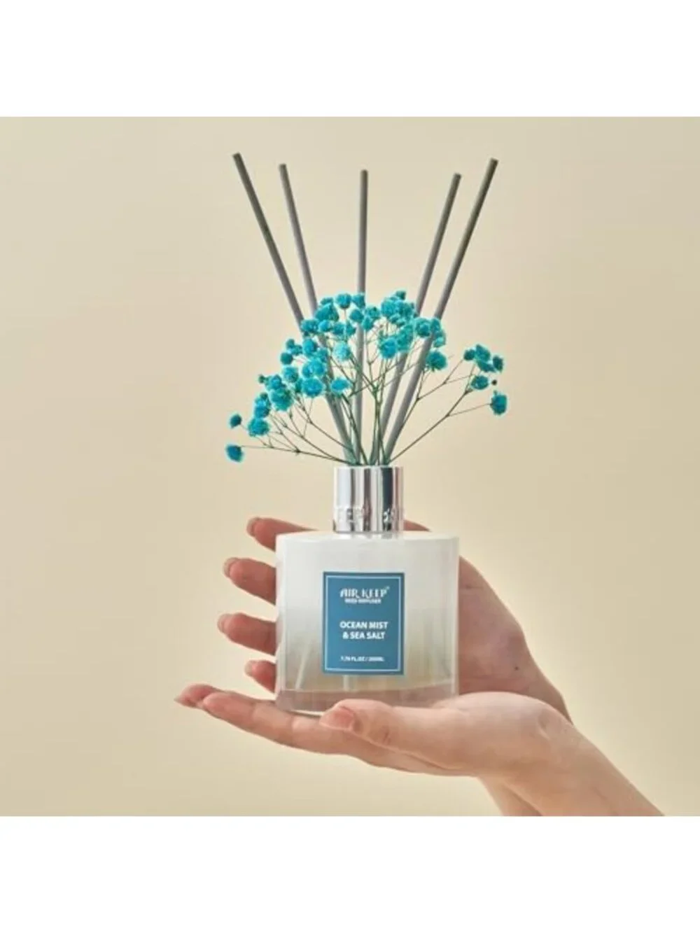 Ocean Mist & Sea Salt Reed Diffuser Set | Aromatherapy Home Decor Gift | 6.76 fl